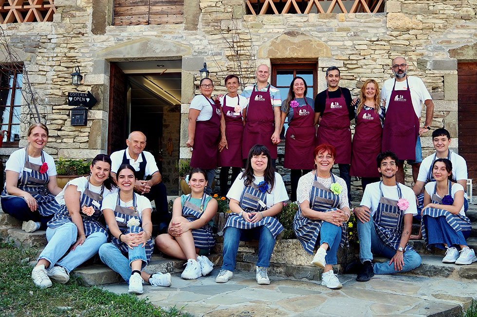 Luciana e tutta la famiglia dell’Osteria Zia Valentina